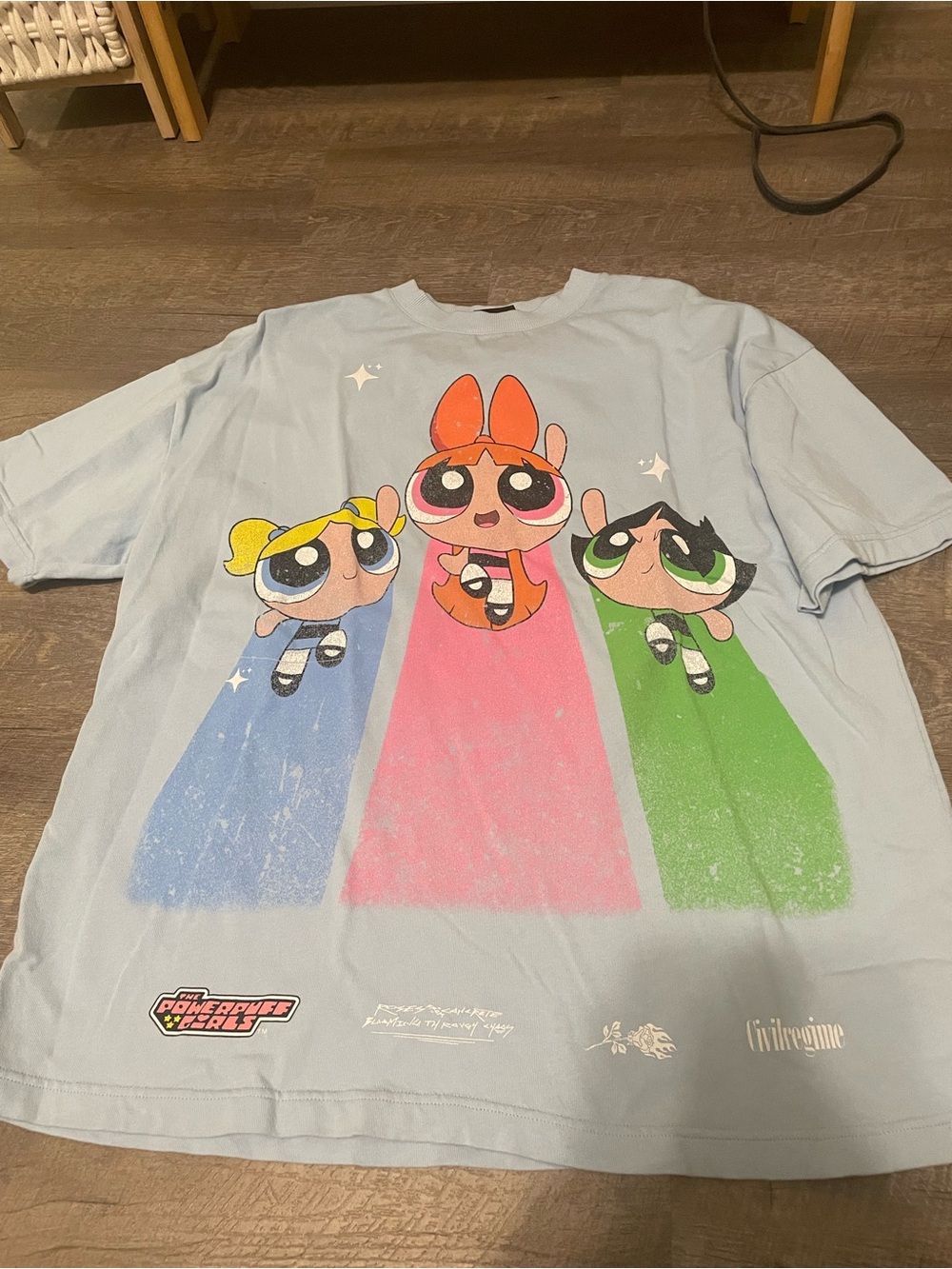 Powerpuff Graphic Tee - Light Blue